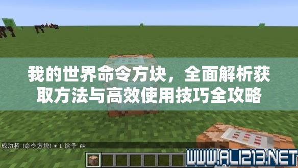 我的世界命令方块，全面解析获取方法与高效使用技巧全攻略