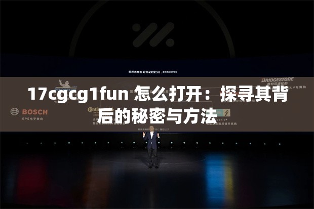17cgcg1fun 怎么打开：探寻其背后的秘密与方法